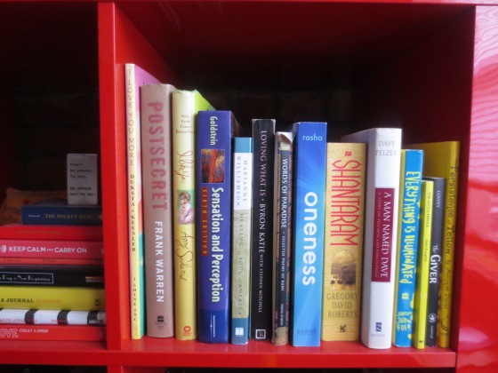 Red Spiritual Bookshelf